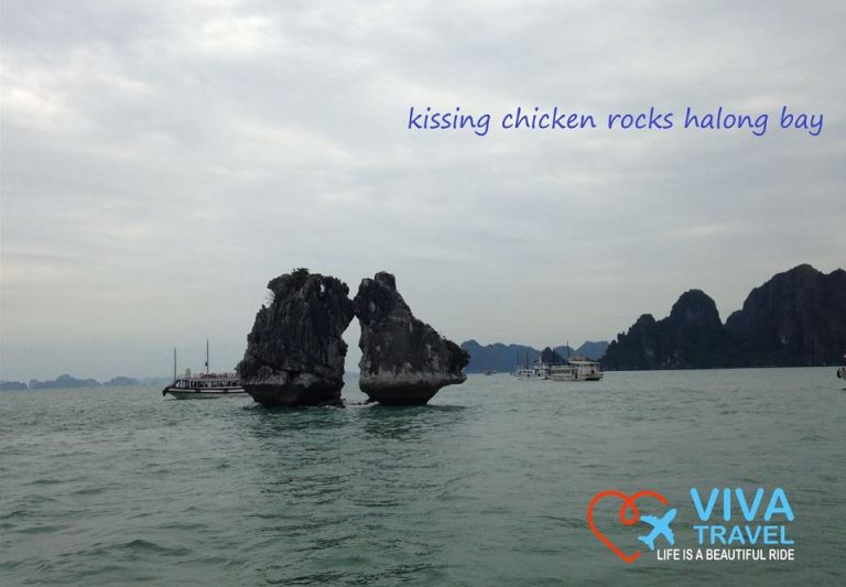Circuit Autentic Vietnam cu Viva Travel kissing chicken rocks halong bay